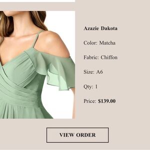 Azazie Strapless Dress in Matcha Green